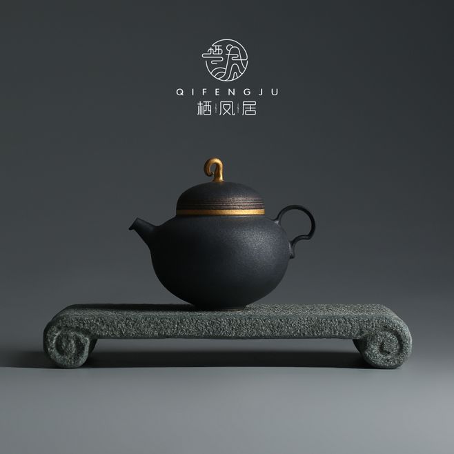 棲鳳居青石案幾茶托 新中式石雕干泡茶臺的藝術(shù)與實(shí)用